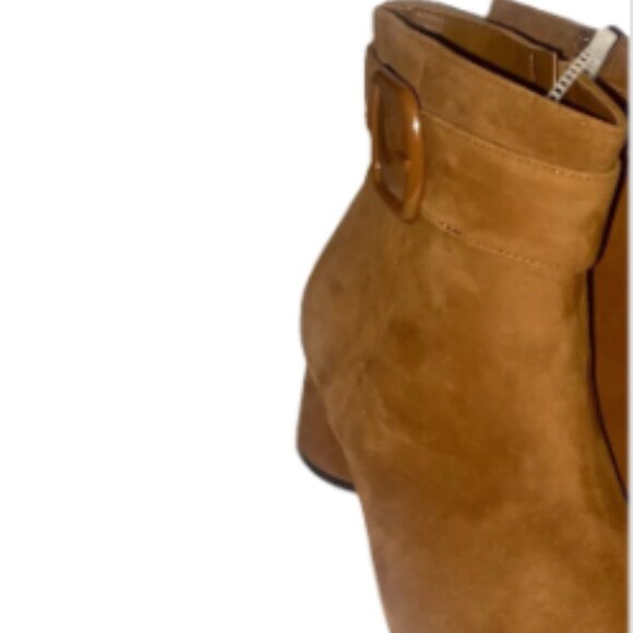 Alex Marie Leather Suede Tan Booties Ladies Size 8M or 9.5M - Picture 3 of 4